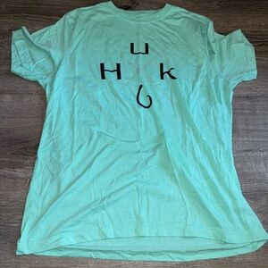 Huk Light Green Short Sleeve Tee